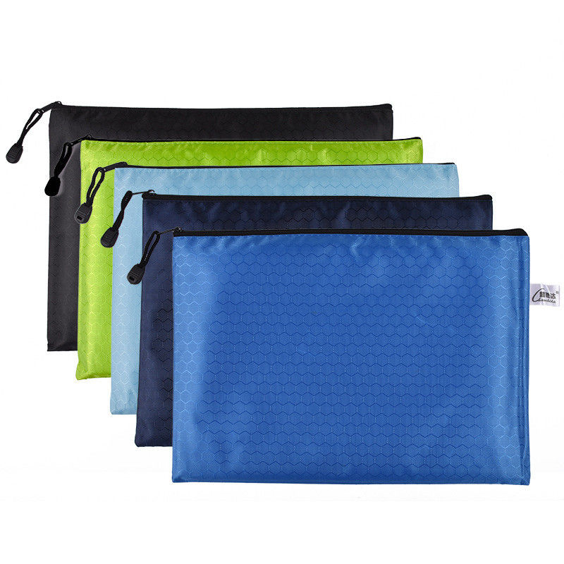 Farbenfrohe wasserdichte Fußball-Plattform-Polyester-Datei-Tasche Papierspeicher-Tasche mit Tasche