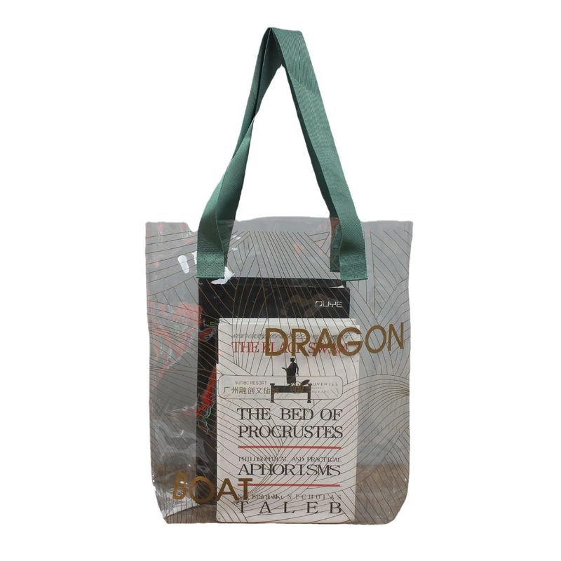 Neueste modische PVC-Tasche mit Logo-Riegel für Shopping und Strand