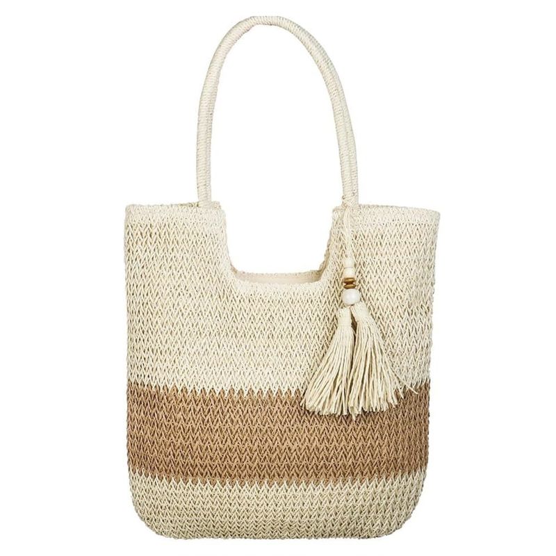 Sommertote Raffia Strohbeutel OEM/ODM akzeptabel für Mode Damen Häkelstrandbeutel