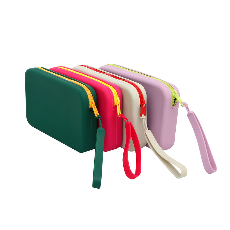 Digitale Produktion Lagertasche mit Logo Wasserdichte Kosmetiktasche Silikon Make-up-Bürste