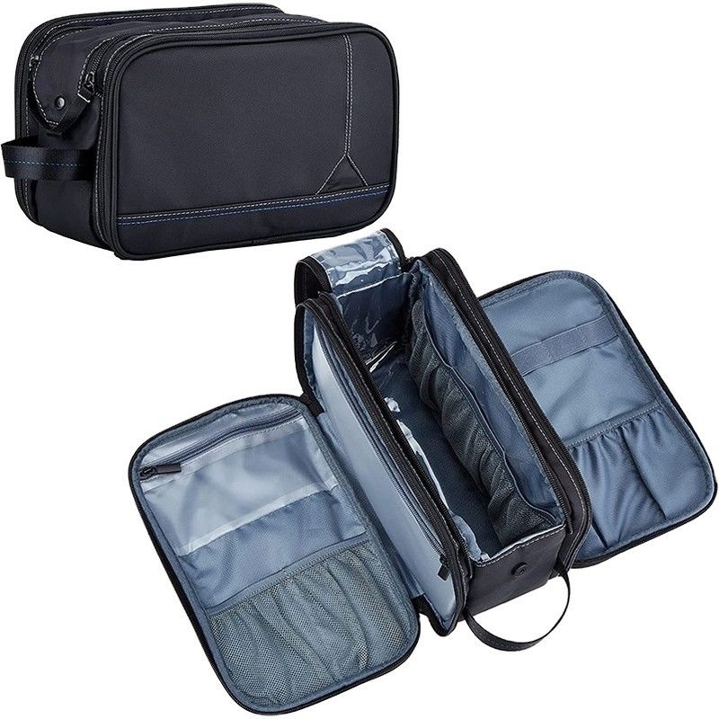 Probe Großkapazität Nasse und Trocken Trennung Toilettenbeutel Wasserdichte Polyester Männer Lagertasche mit Custom Logo