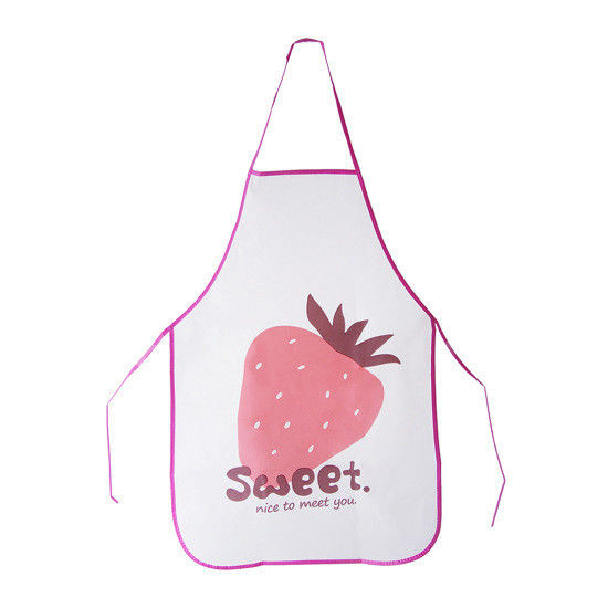 Custom LOGO Druckte Küchenschürze mit individueller Farbe und wasserdichtem PE-Gewebe