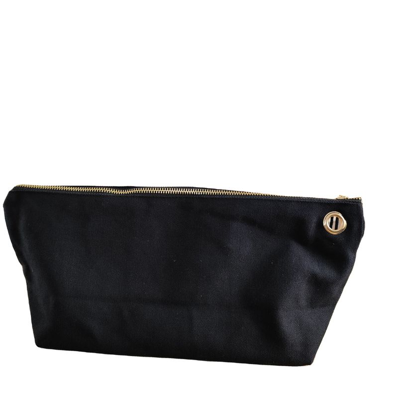 OEM/ODM Akzeptiert Custom Logo Druck Leinwand Reißverschluss Make-up-Tasche für Bleistift und Münze Lagerung