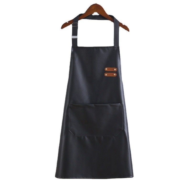 Custom Logo Wasserdichtes Leder Lange Bib Vorhang für Küche BBQ Barkeeper Uniform Typ