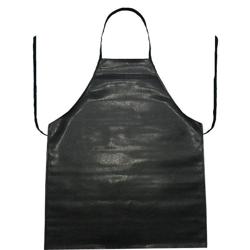 Custom Plain Long Bib PU Leder Kochküche Arbeit Schürze mit akzeptablen OEM / ODM