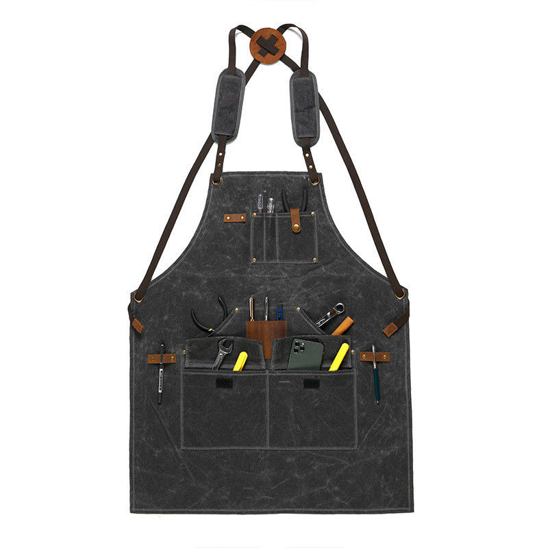 Custom Heavy Duty Leinwand Werkzeug Schürze für Arbeit und Koch Kochen BBQ Neueste Modische