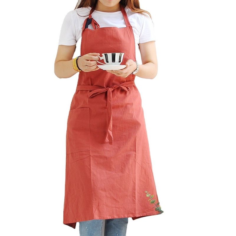 OEM/ODM Akzeptabel Custom Design Baumwoll-Linn-Schürze für die Küche Kochen Koch Haushalt