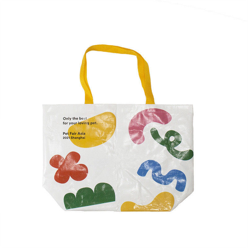 Umweltschonende PP-Gewebe Tasche mit schwerem Aufwand, kundenspezifisches Design, Farbdruck, Laminat