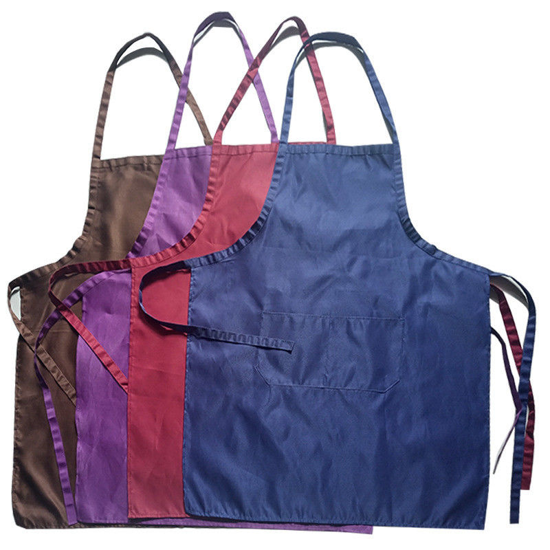 Uniform Typ Dienstpersonal Schwarz Baumwolle Polyester Mann Frau Bib Küchenchef Kochschürze