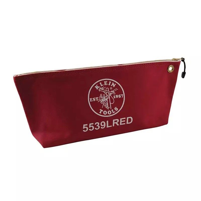 16 Unzen. Leinwand Werkzeug Mehrzweck Tasche Tote Tasche mit Metall Reißverschluss und RPET Material