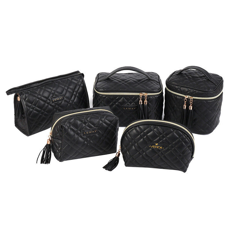 PU-Leder-Make-up-Kosmetik-Taschen im Modestil mit individueller Farbkombination
