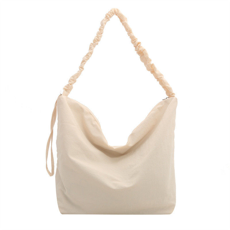 Großkapazität Nylon-Kreuzkörper mit Pleiß-Zugstrang-Schultertasche für Frauen