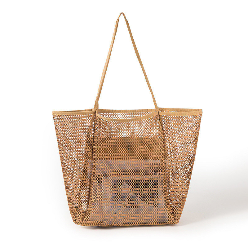 Handgefertigte Handschnürtasche mit Schulter-Hochverschluss Design für den lässigen und einfachen Strand Sommer Look