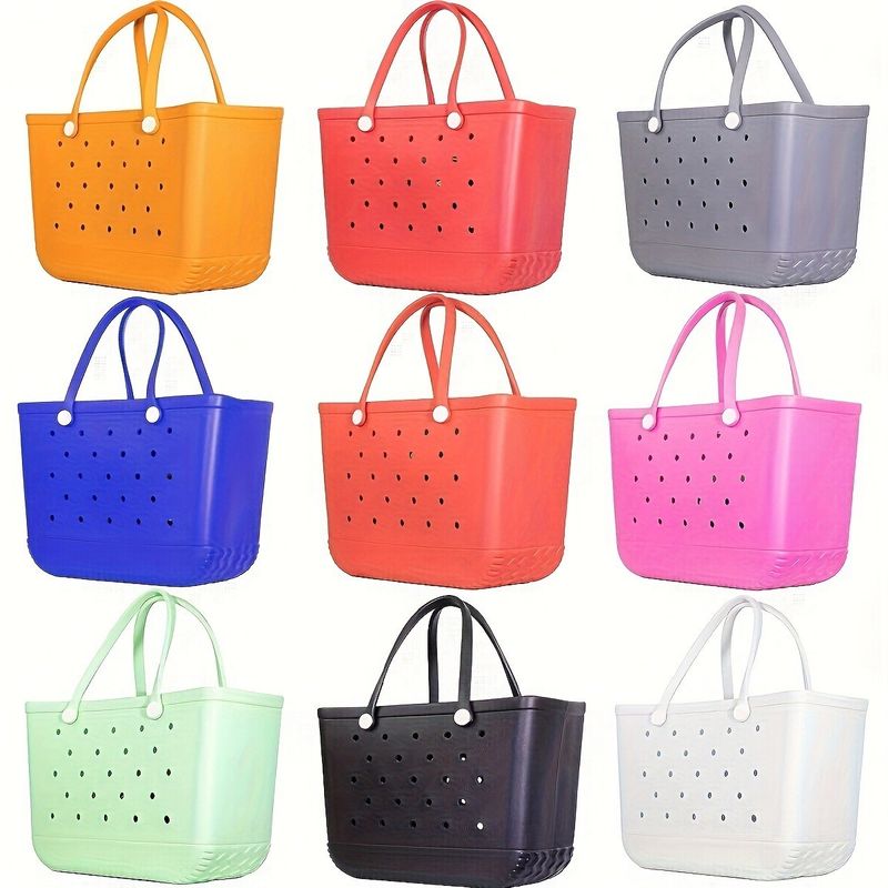Kleurfarben Frauen Mode Einkaufstaschen Handtaschen Schultertasche Wasserdichte Sommerstrandtasche