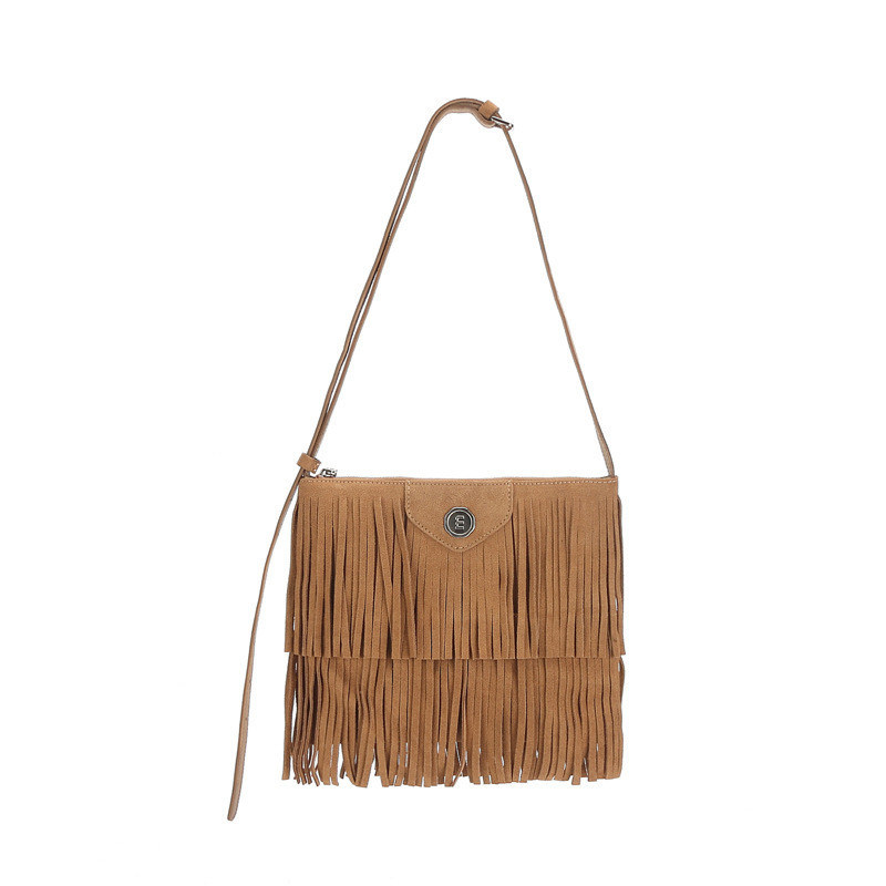 Polyester Medium Öko-freundliche Brautjungfer Geschenke Custom Nature Fringe Tassel Tote Bag für Frauen