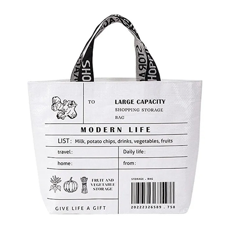 Personalisierte Tote-Shopping-Tasche mit individueller Farbe und mehrfarbigem Logo