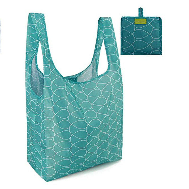Mittelgroße Ripstop wiederverwendbare Klapptasche Einkaufstüte anpassbares Design