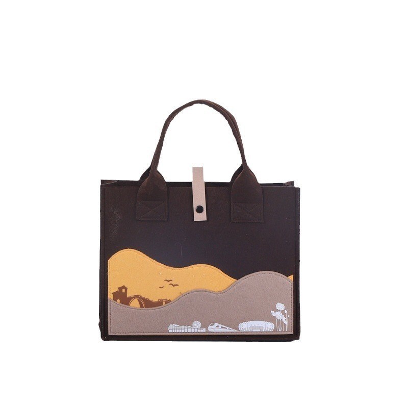 Drucken von Custom Logo Baumwoll Handtasche Tasche für Mode-Studenten mittlere Größe und OEM / ODM