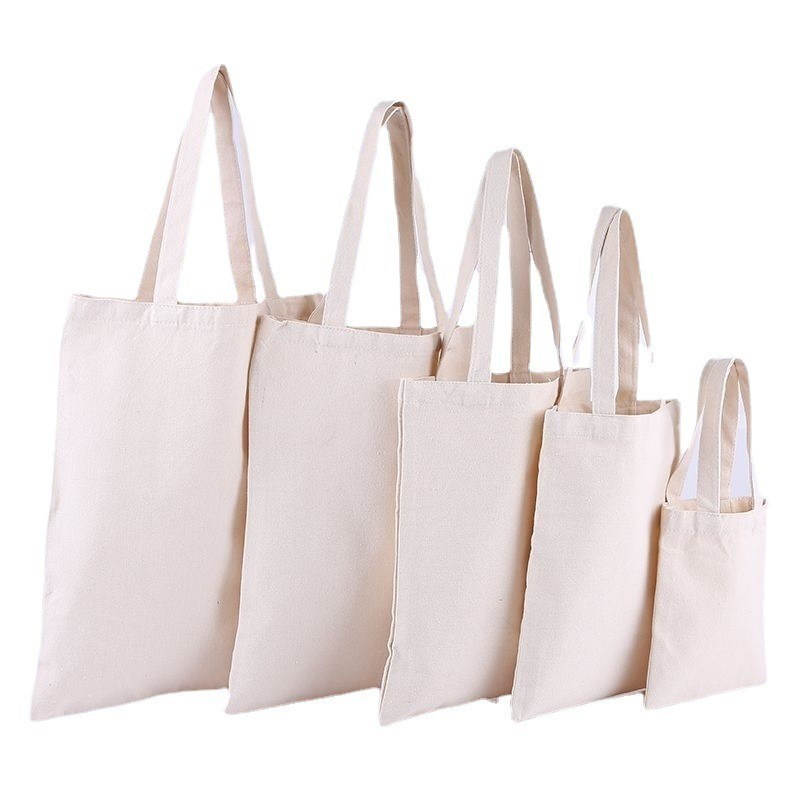 Custom Printed Logo Damen Leinwand Baumwolle Tote-Taschen mit Soft-Loop-Stil und mittlere Größe