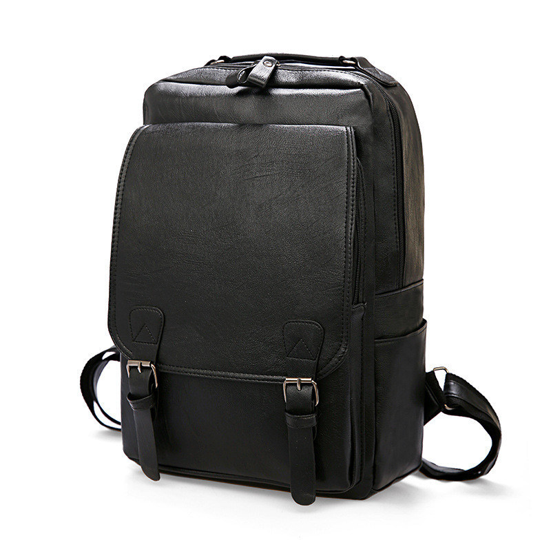 20-37 Liter Kapazität Softback Rucksack für Herren Leder Business-Tasche und Schultasche