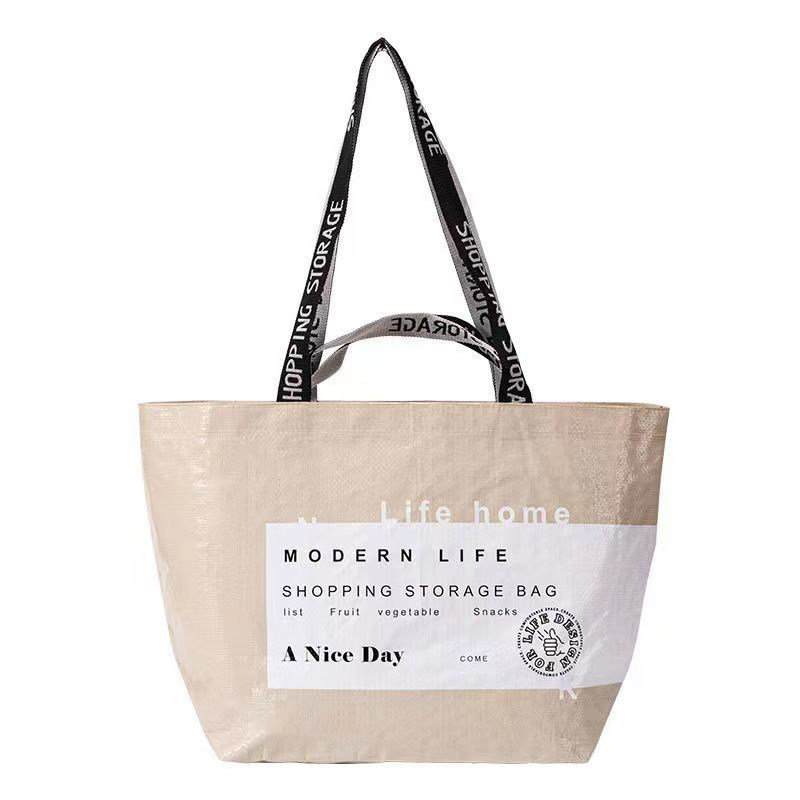 Geschenke für alle Jahreszeiten Klappbare PP-gewebte Tote-Tasche mit individuellem Logo-Druck