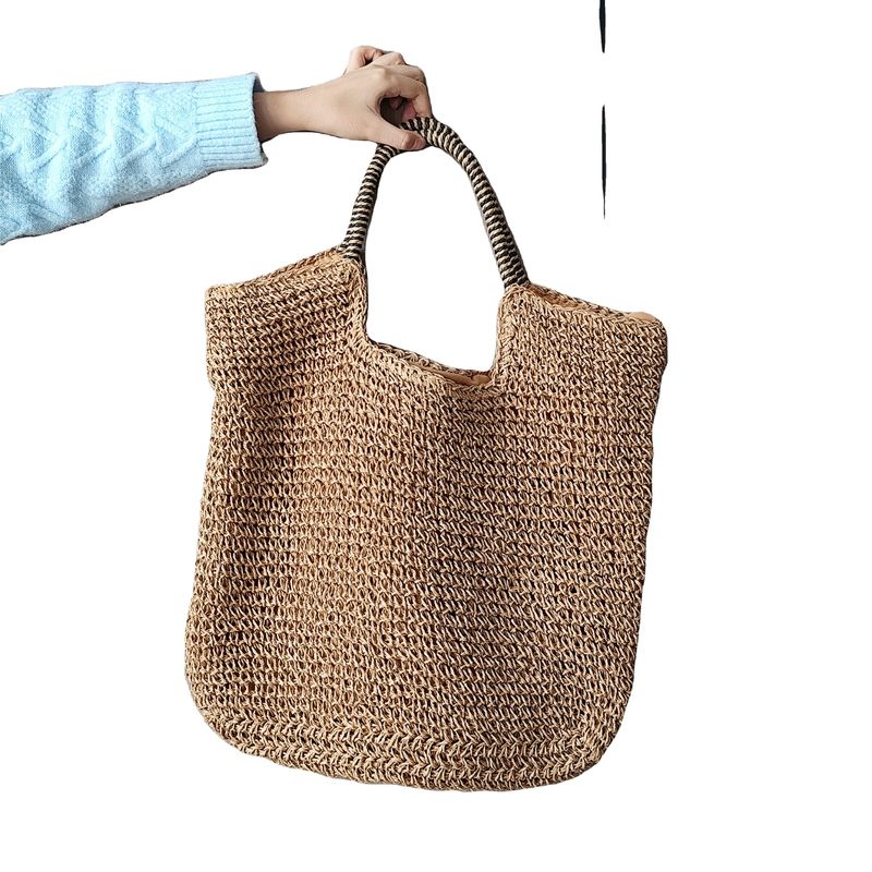 Hochkapazitäts-Koreanische Frauenstrohstrand-Ferien-Picknicktasche mit individuellem Logo