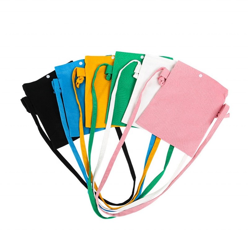 Festivalgeschenk Mini Canvas-Einkaufstasche in individueller Farbe für das tägliche Schulleben