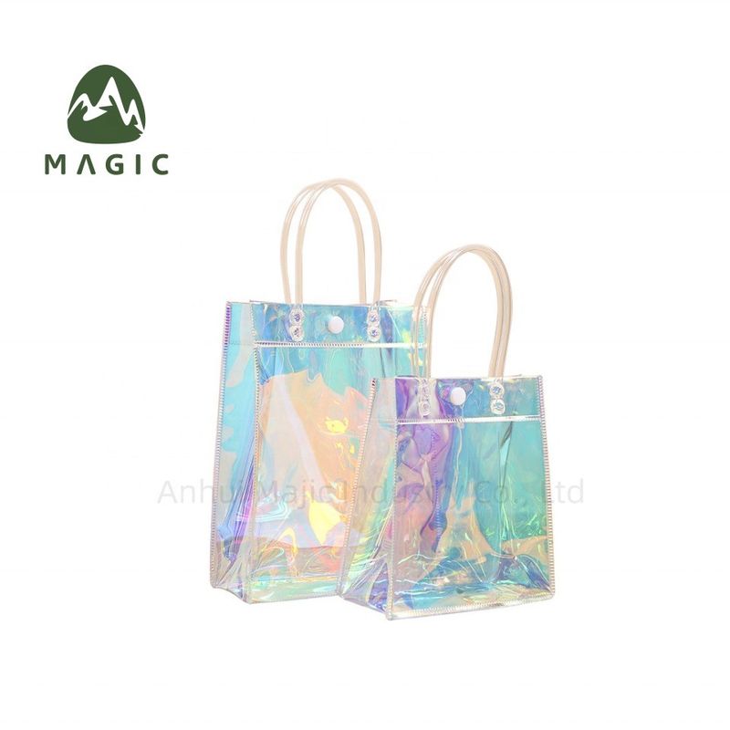 Customized Logo akzeptiert Wasserdichte Tote-Tasche für Frauen Recycling-TPU-Einkaufstüte