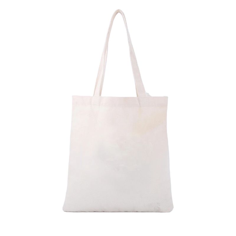 Custom Logo gedruckte wiederverwendbare Leinwand Tote-Tasche für den täglichen Schulleben Einkaufsbedarf