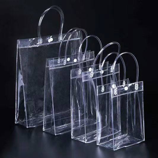 Öffnen Schließung Kundenspezifische klare PVC-Verpackungstüte für transparente große PVC-Tote Geschenke Reisen
