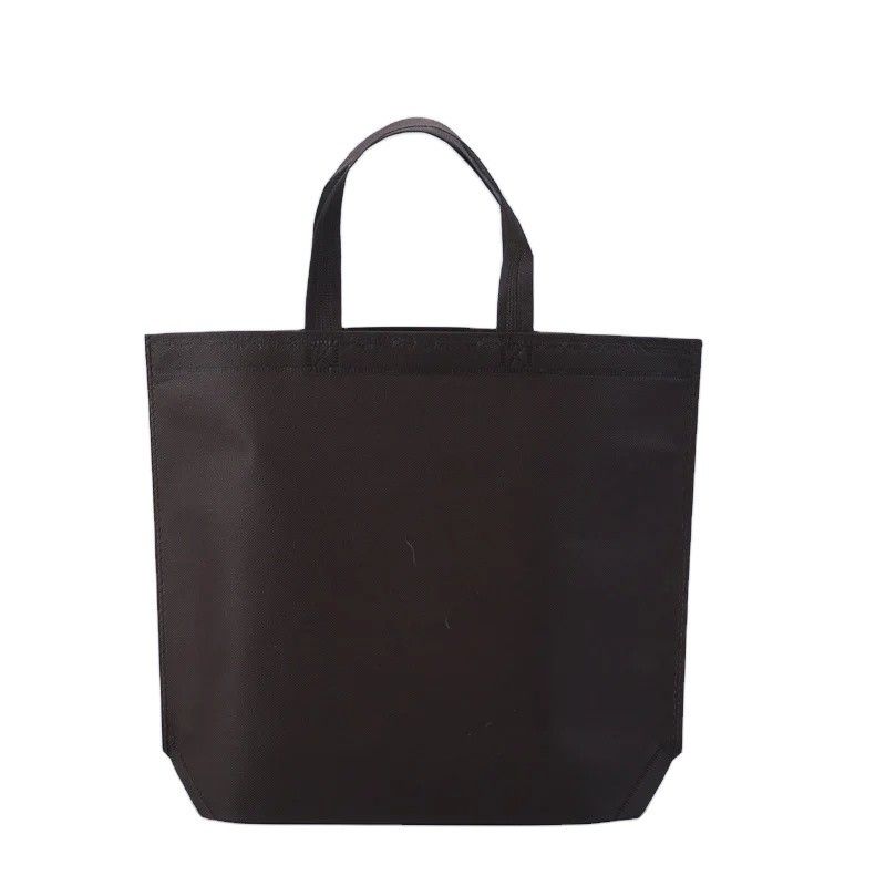 Tägliche Schulleben Hersteller kundenspezifische wiederverwendbare schwarze nicht gewebte Tasche für Tote Einkaufstasche