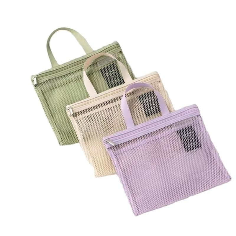 Customized Mesh Toilettenbeutel Leichtgewicht Nettobeutel Kleines Nylon-Gitter für Badezimmer-Speicher