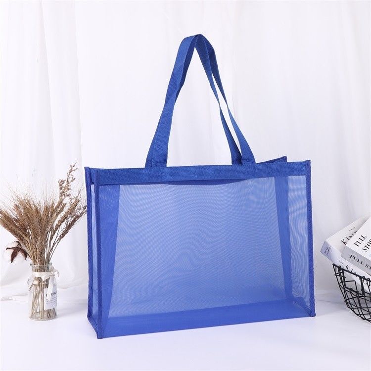 Handheld Style Großkapazität Mesh Shopping Tote Bag mit Custom Logo und angepasst
