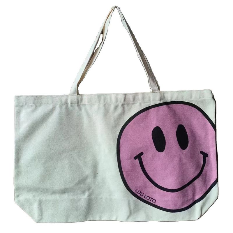 Große Kapazität Shoulder Shopping Leinwand Tote Tasche mit individueller Farbe und gedrucktem Logo