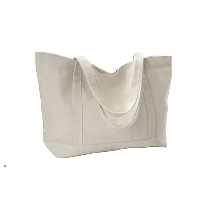 Custom Printed Logo Schultasche Trolley Baumwolle Leinwand Tote Tasche für Damen im Markt