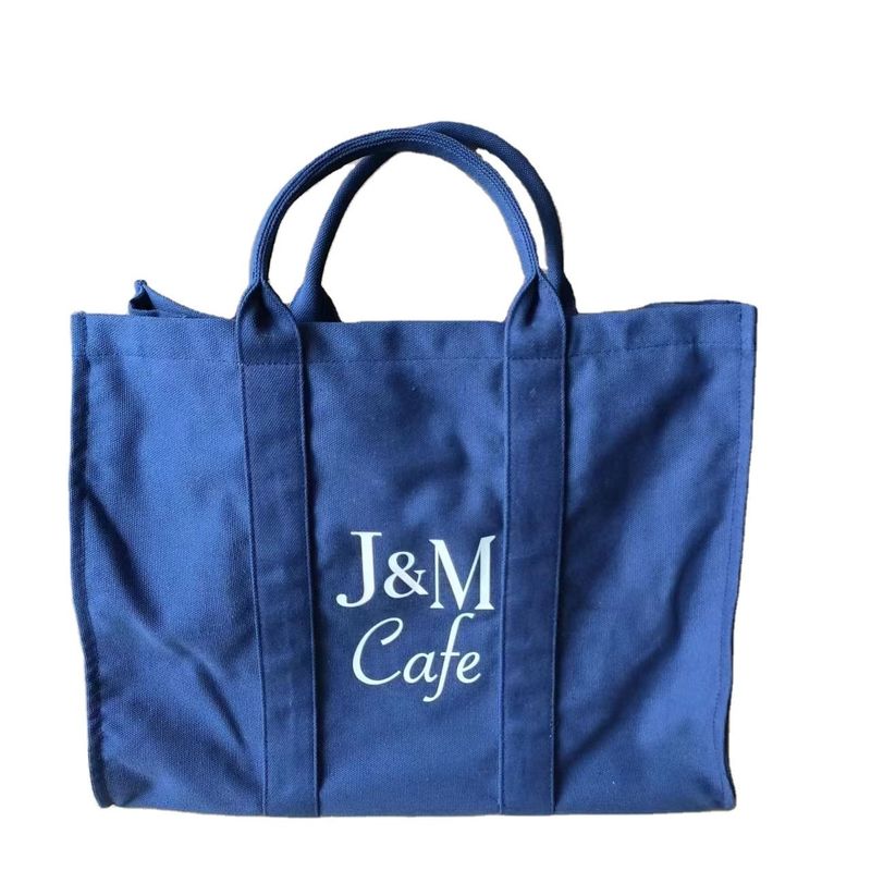 Custom Logo Leinwand Tasche Großkapazität Einzel-Schulter-Tote für den Einkauf Mittelgroße