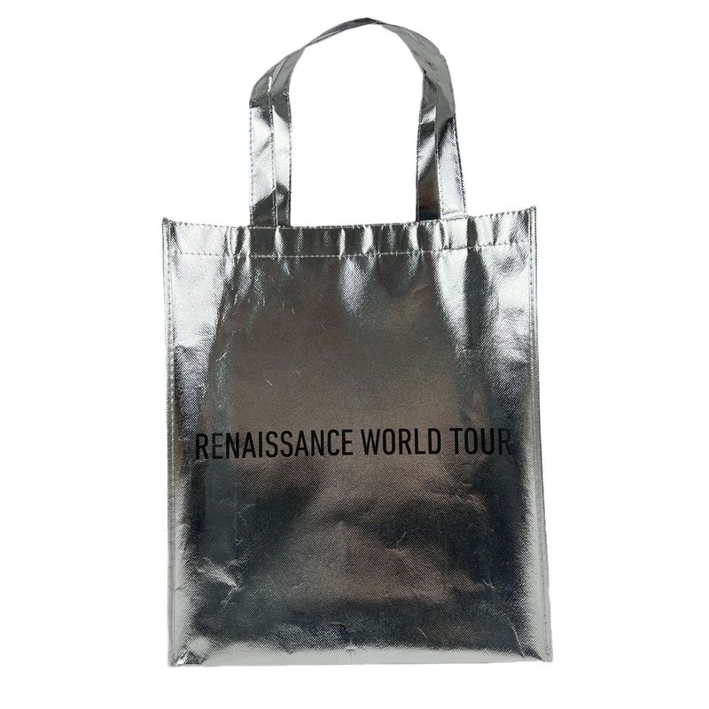 Öko-freundliche Handtasche Gold-Lamination Metall-Silber-Nicht-Gewebe-Tasche mit individuellem Logo