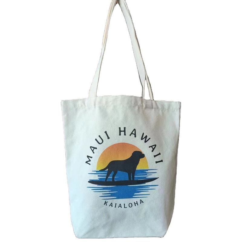 Handgeführter Stil täglich einkaufen Schultertote Tasche für Frauen und Mädchen anpassbares Logo