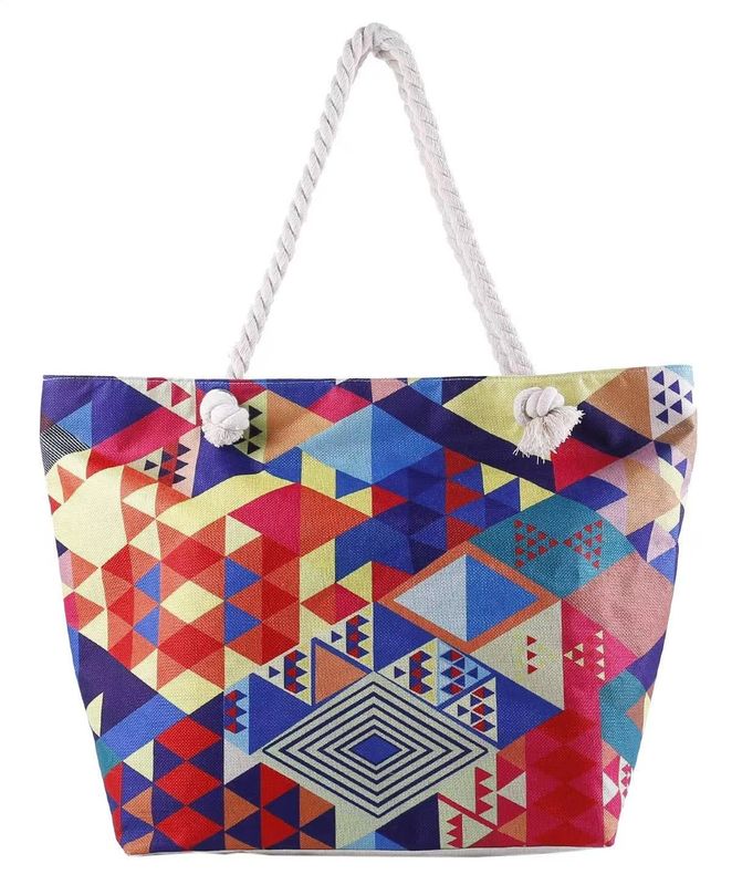 Leinwand Große einfache wiederverwendbare Einkaufstüte Beach-Tasche mit neuesten modischen Stil