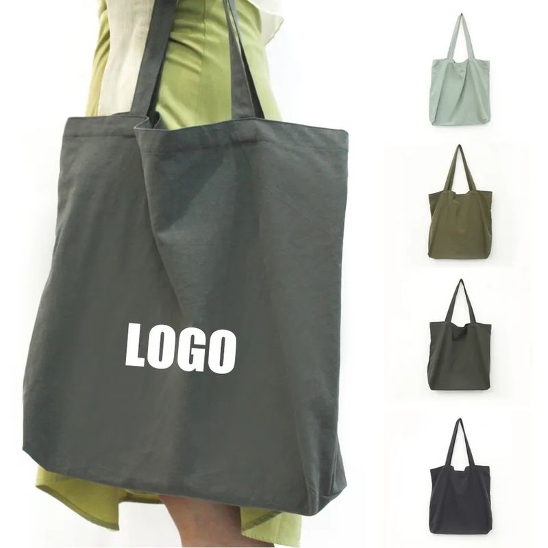 Umweltschonende, maßgeschneiderte Farb-Leinwand-Tote-Tasche mit benutzerdefiniertem Logo Wiederverwendbar und praktisch