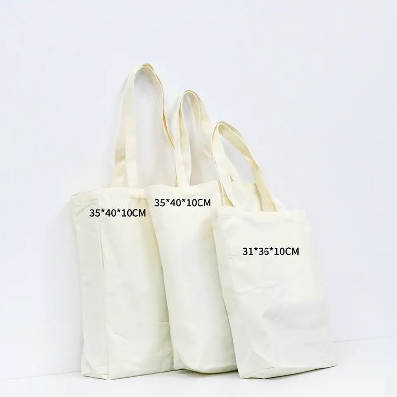 Custom Canvas Tote Bag Akzeptabel OEM/ODM Feste Farbe Anpassbares Schriftmuster