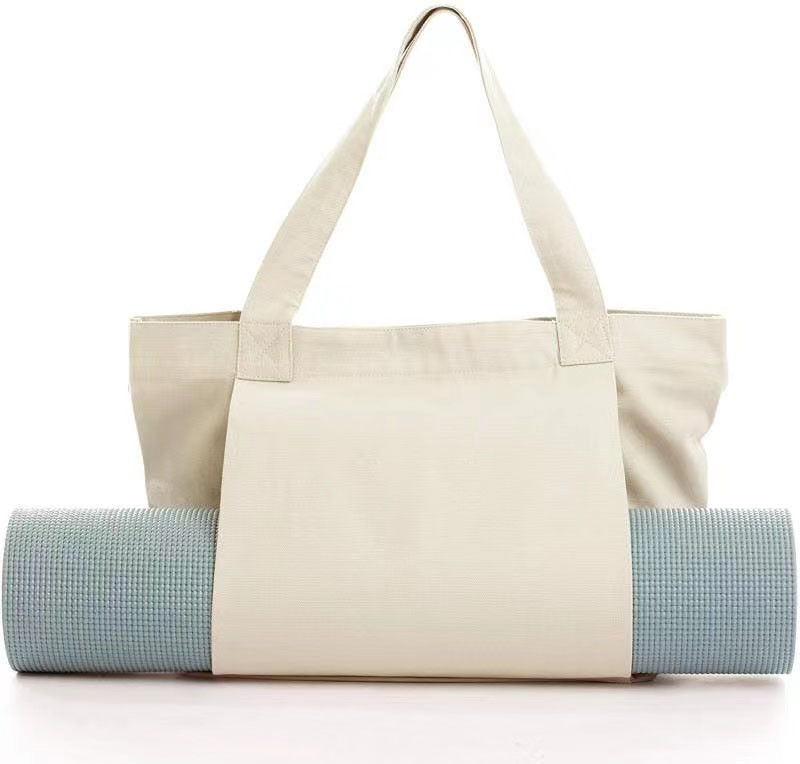 Individuelle Farbe Umweltschonende Baumwolle Leinwand Yoga Matte Tasche für umweltbewusste Yogis