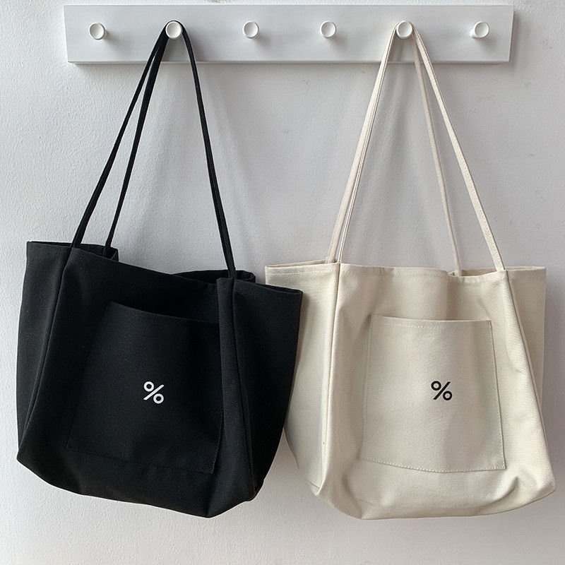 Anpassungsfarbige Eco Canvas Tote Bag für Frauen Großkapazität und OEM / ODM akzeptabel