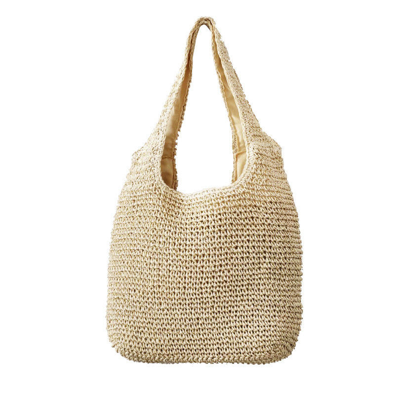 2022 Sommer Raffia Handtasche Bohemian Style Akzeptabel OEM/ODM Gewebte Strohstrandtasche