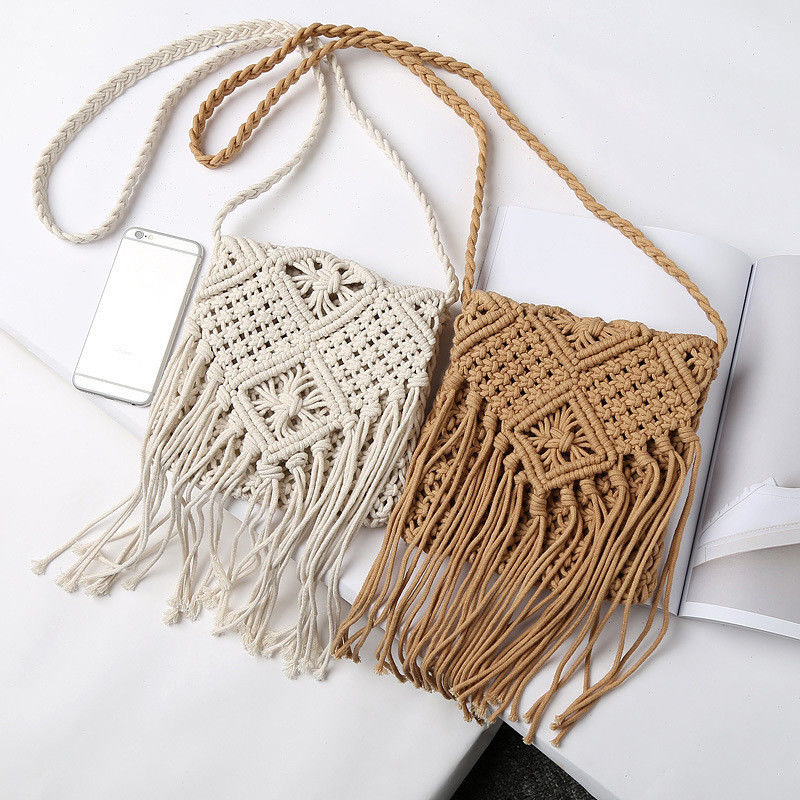 Customized Logo Frauen Strohkupplung Weave Schulter Sommer Strand Crossbody Handtasche mit Reißverschluss