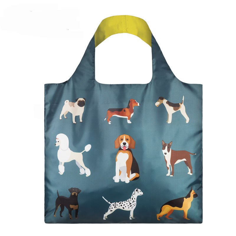 Handling Style REPT Hundewolle Polyester Stoff Strandtaschen Tier Klappbeutel