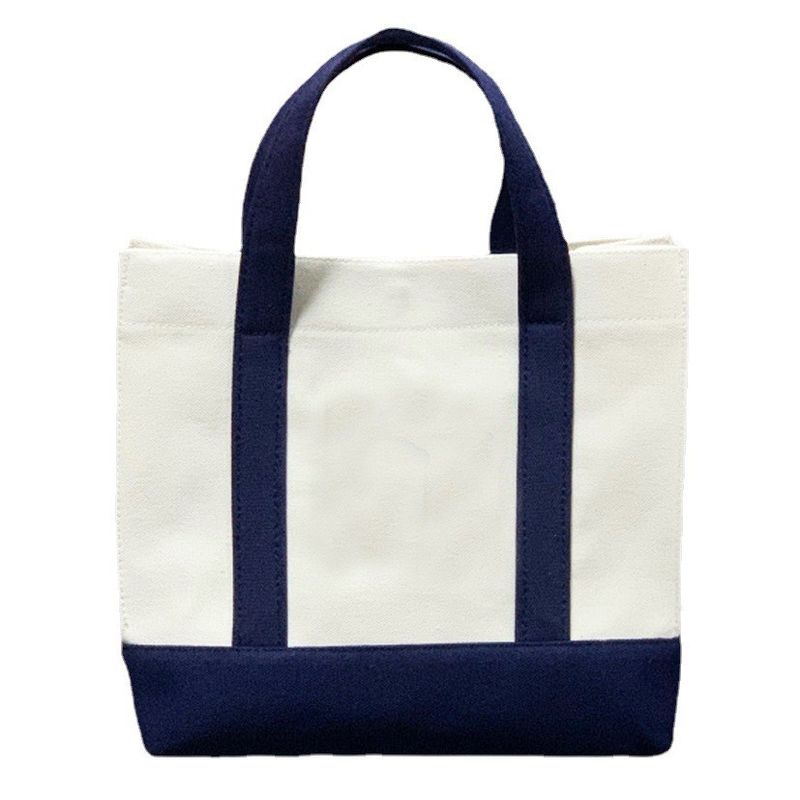 Wiederverwendbarer Eco-Blank Line Tote Canvas-Einkaufstasche mit individuellem Logo und individuellem Logo