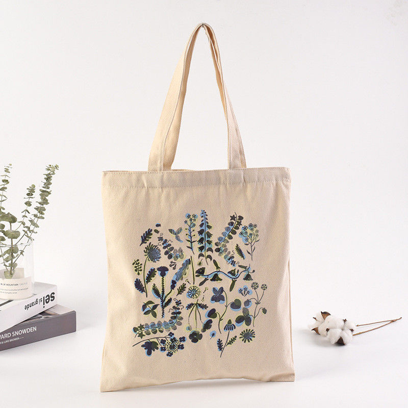 Akzeptable OEM/ODM tägliche Schulleben Leinwand Shopper Tasche mit Custom Logo Druck